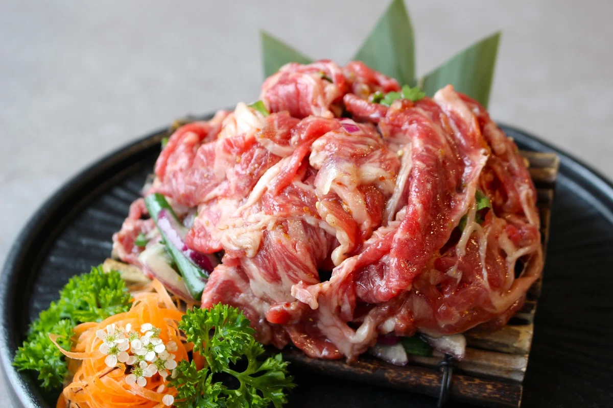 korean style beef planks salad spicy 拌牛板筋麻辣味